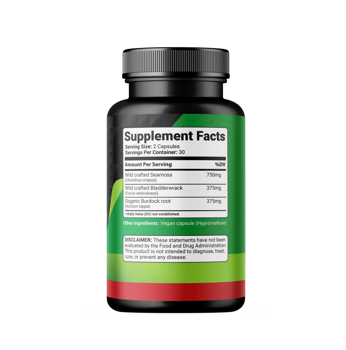 Seamoss Bladderwrack & Burdock Root - Sorrelo Wellness