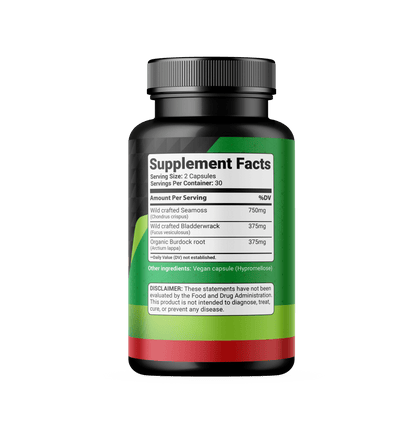 Seamoss Bladderwrack & Burdock Root - Sorrelo Wellness